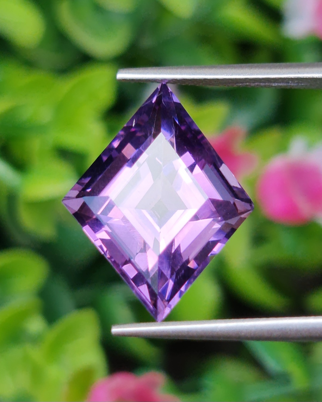 พลอย อเมทิส Amethyst 8.02 กะรัต (Cts.) พลอยแท้ อัญมณีมงคลประจําวันเกิด เครื่องประดับพลอย