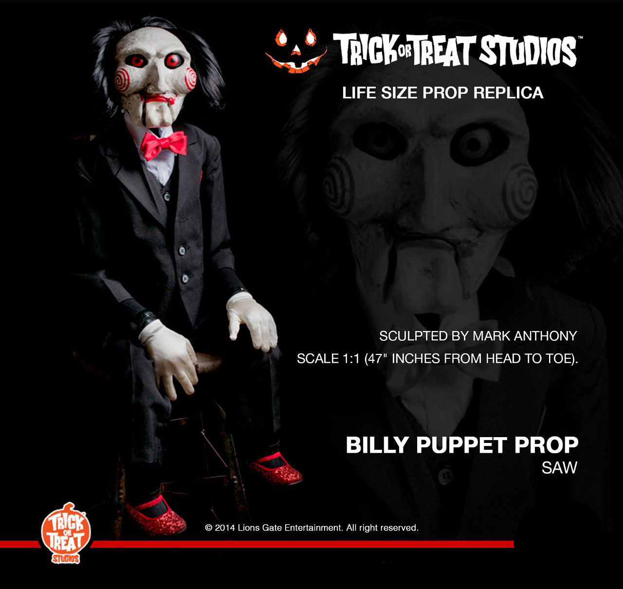 (PRE-ORDER) SAW - BILLY PUPPET PROP