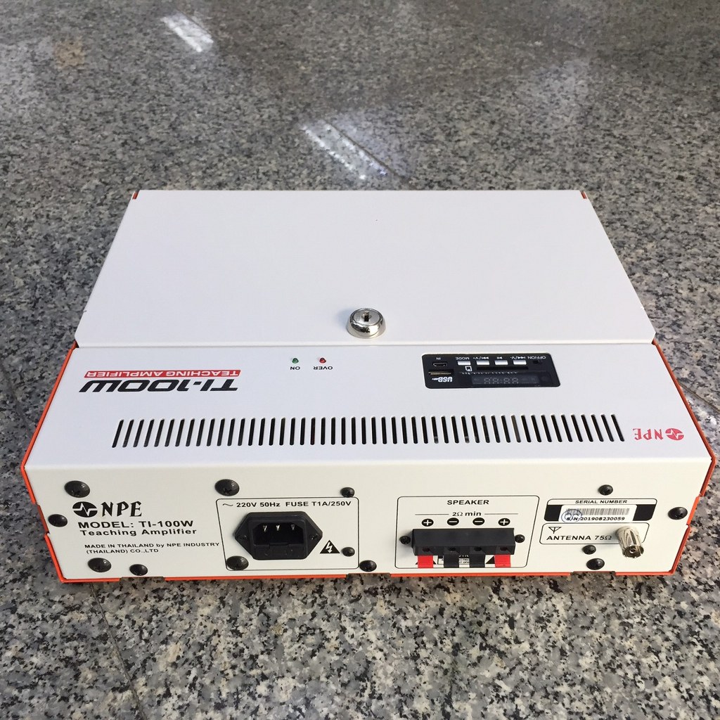 NPE TI-100W TEACHING AMP เครื่องขยายเสียงติดห้องเรียน 100 วัตต์ 8 โอห์ม