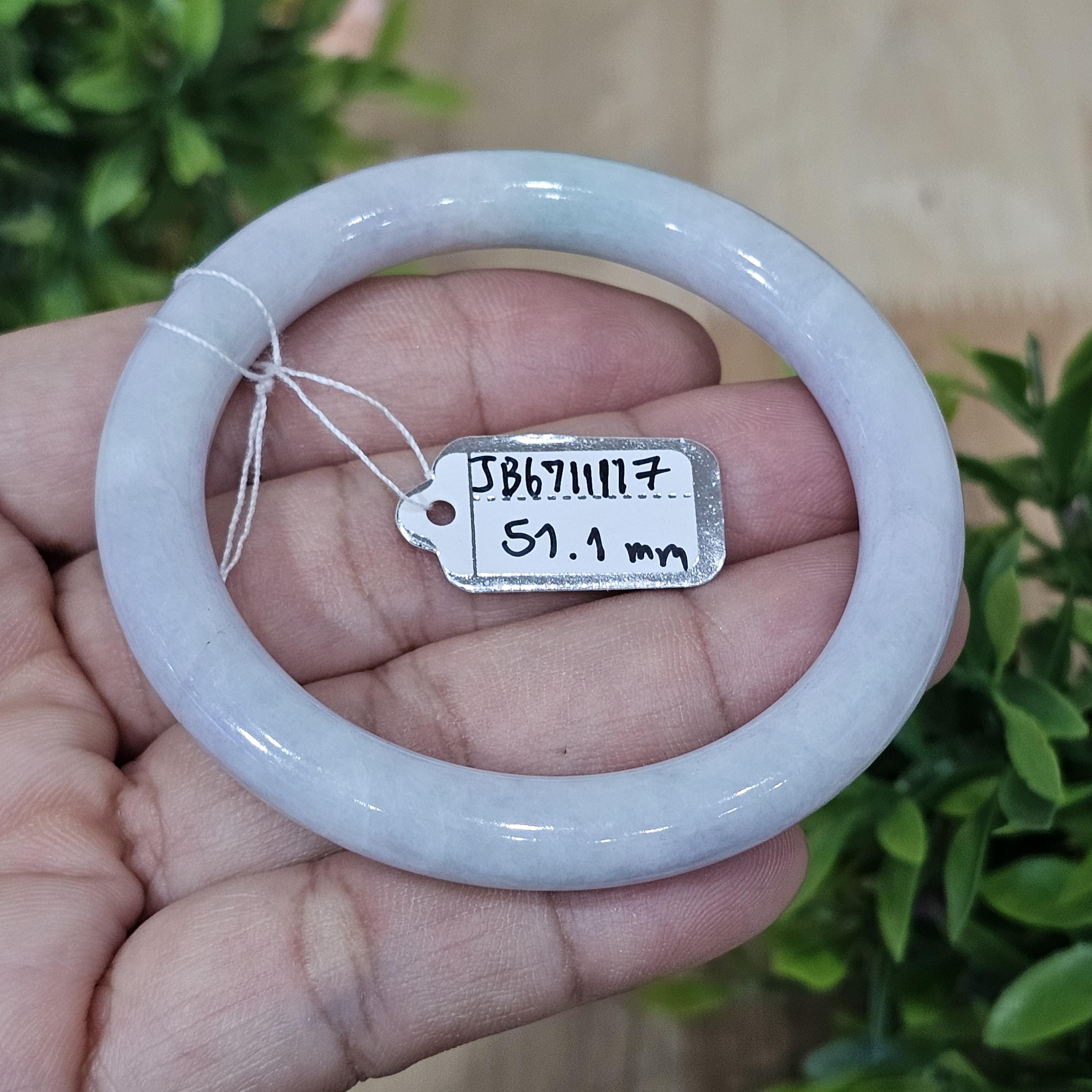 JB6711117 หยก พม่า แท้ Jade กำไลหยก 51.1 มม. (Jadeite bracelet) พม่า (Myanmar)