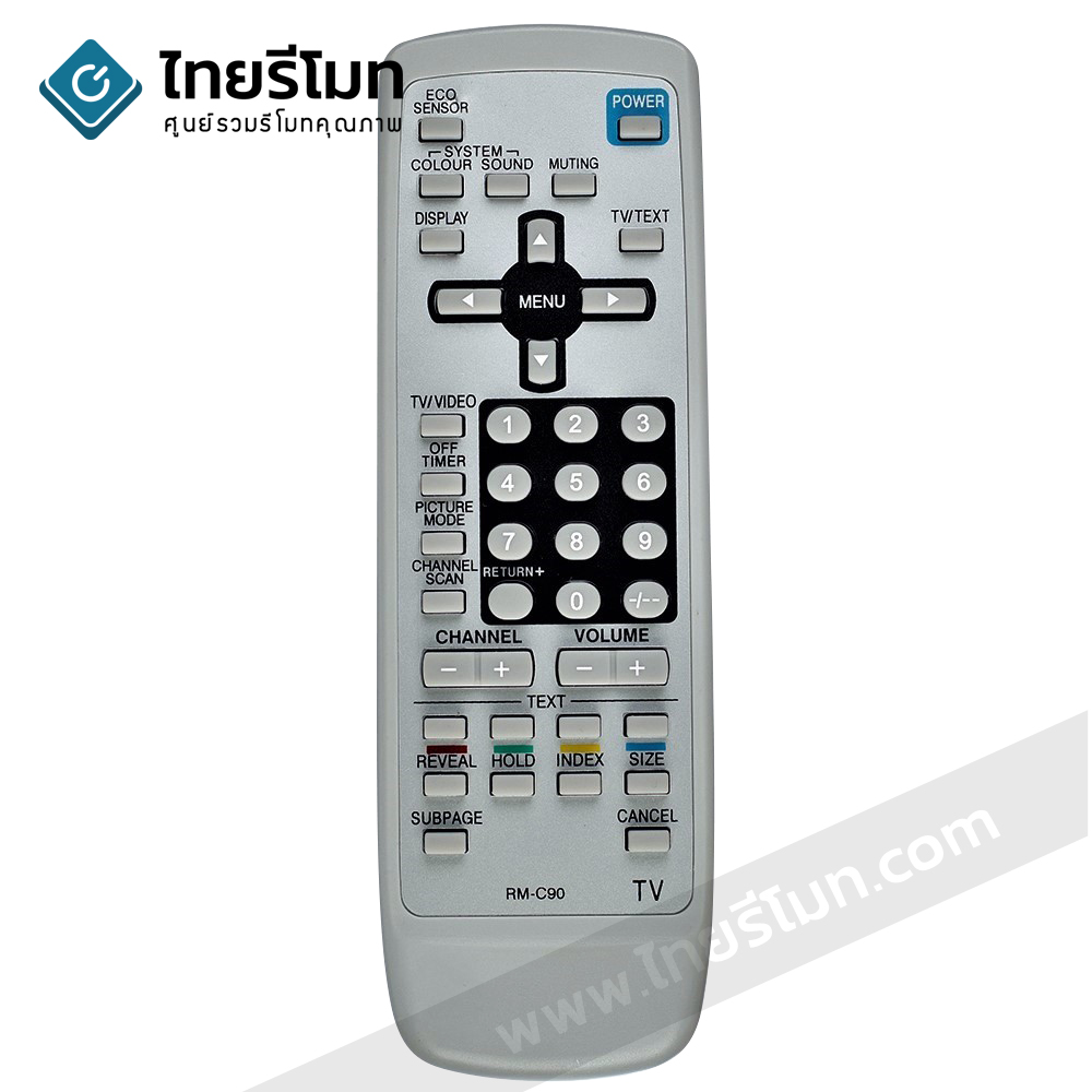 รีโมททีวี เจวีซี JVC รุ่นC90