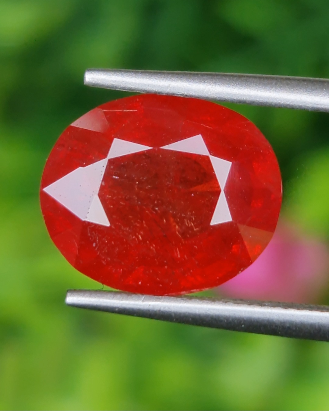 พลอย ทับทิม ซองเจีย Songea Ruby Sapphire 4.97 กะรัต (Cts.) พลอยแท้ อัญมณีมงคลประจําวันเกิด เครื่องประดับพลอย