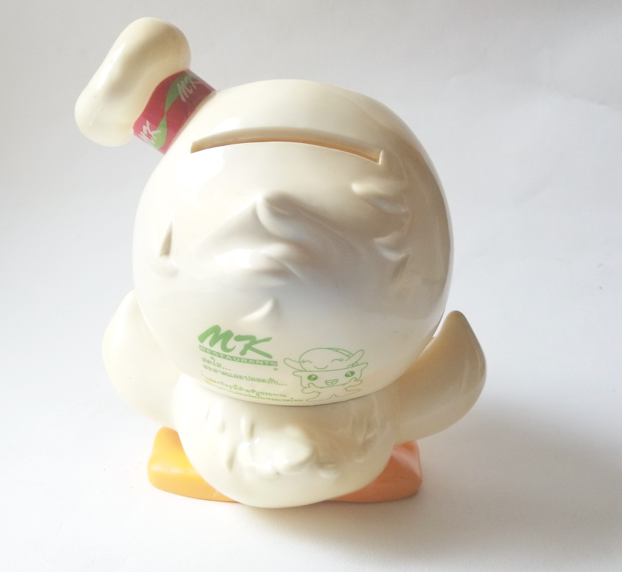 ตุ๊กตาฟิกเกอร์ผัก และเป็ด เป็นกล่องใส่ทิชชู่ ร้านสุกี้MK สภาพดี