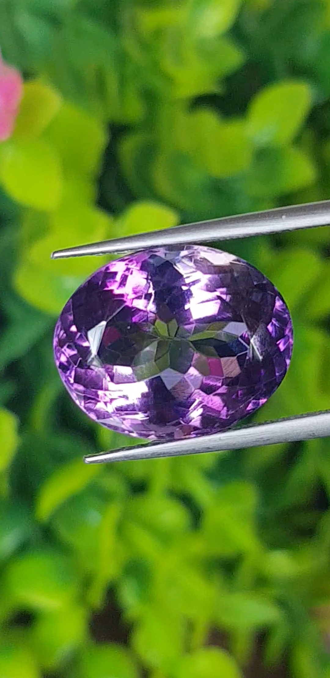 พลอย อเมทิส Amethyst 11.36 กะรัต (Cts.) พลอยแท้ อัญมณีมงคลประจําวันเกิด เครื่องประดับพลอย