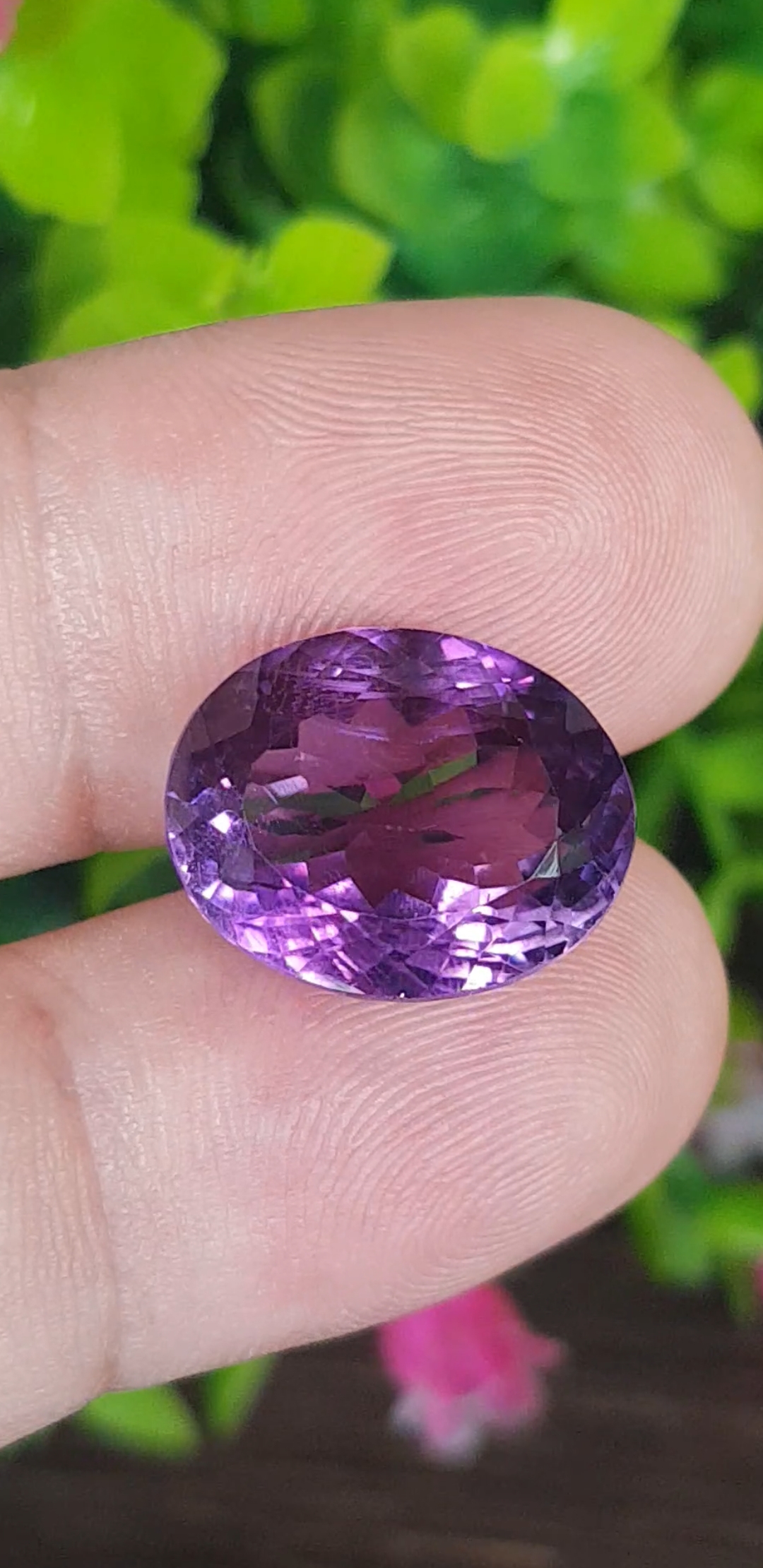 พลอย อเมทิส Amethyst 15.57 กะรัต (Cts.) พลอยแท้ อัญมณีมงคลประจําวันเกิด เครื่องประดับพลอย