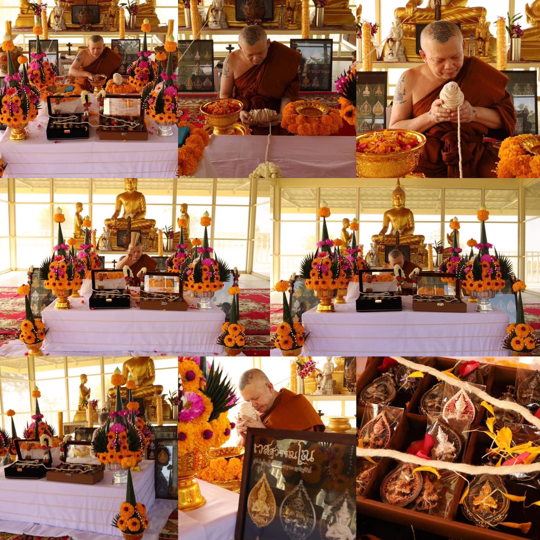 เหรียญหล่อพุทธศิลป์ท้าวเวสสุวรรณโณ เนื้อเรดบรอนซ์ซาติน องค์พระไวท์บรอนซ์ซาติน พร้อมเลี่ยมกรอบเนื้อไวท์บรอนซ์ชุบทองคำขาวซาติน