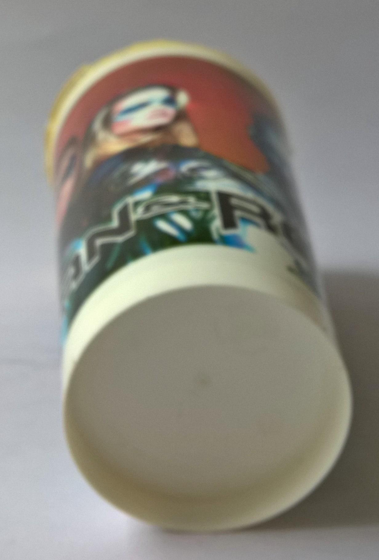 ***ชำรุดตามภาพ แก้วน้ำพลาสติกงานเก่า จากภาพยนต์ "BATMAN&ROBIN" ของสะสมจาก EGV,ชำรุด ตามภาพ