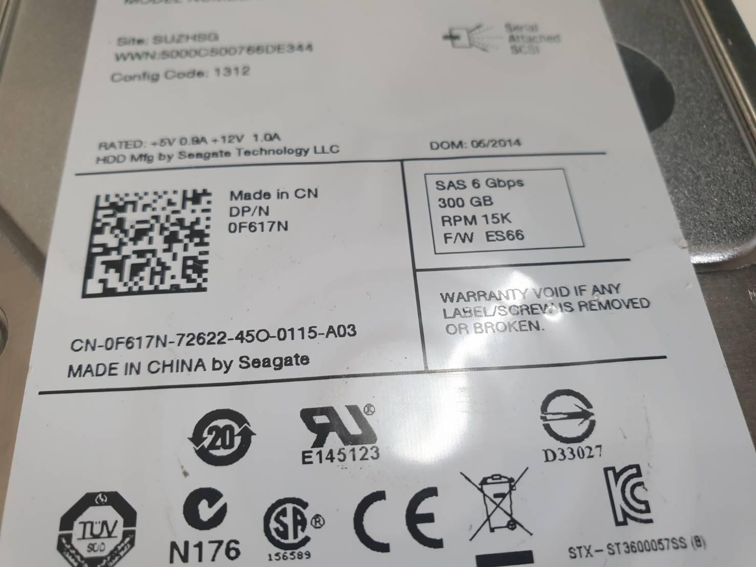 Dell Sas 300 15K 9FL066-150