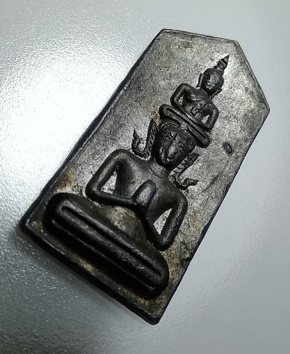 A966 เหรียญปางซ่อนหาเนื้อตะกั่ว หลวงพ่อฑูรย์ วัดโพธินิมิตร กรุงเทพฯ ปี2512