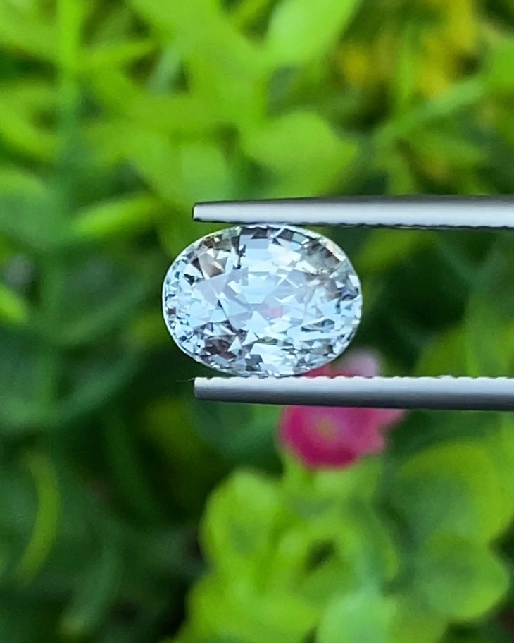 พลอย คัลเลอร์เชนจ์ แซฟไฟร์ Color Change Sapphire 2.77 กะรัต (Cts.) ดิบ พร้อมใบเซอร์ พลอยแท้ อัญมณีมงคลประจําวันเกิด เครื่องประดับพลอย