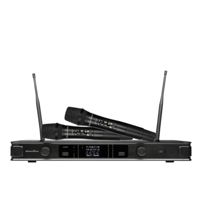 Soundvision SU-850DG ไมค์ลอย มือถือคู่ ย่าน UHF คลื่นความถี่ 748.3 – 757.7 MHz