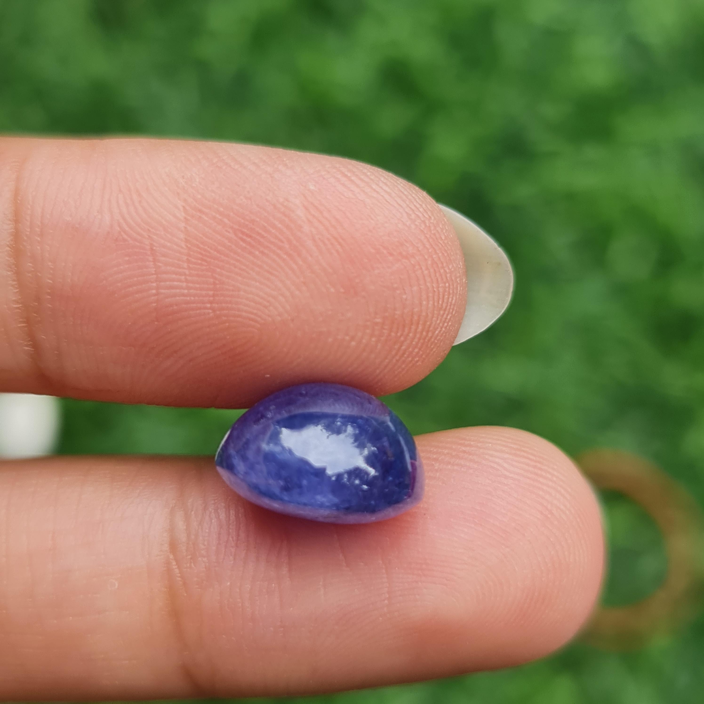 พลอย แทนซาไนท์ Tanzanite 8.94 กะรัต (Cts.) พลอยแท้ อัญมณีมงคลประจําวันเกิด เครื่องประดับพลอย