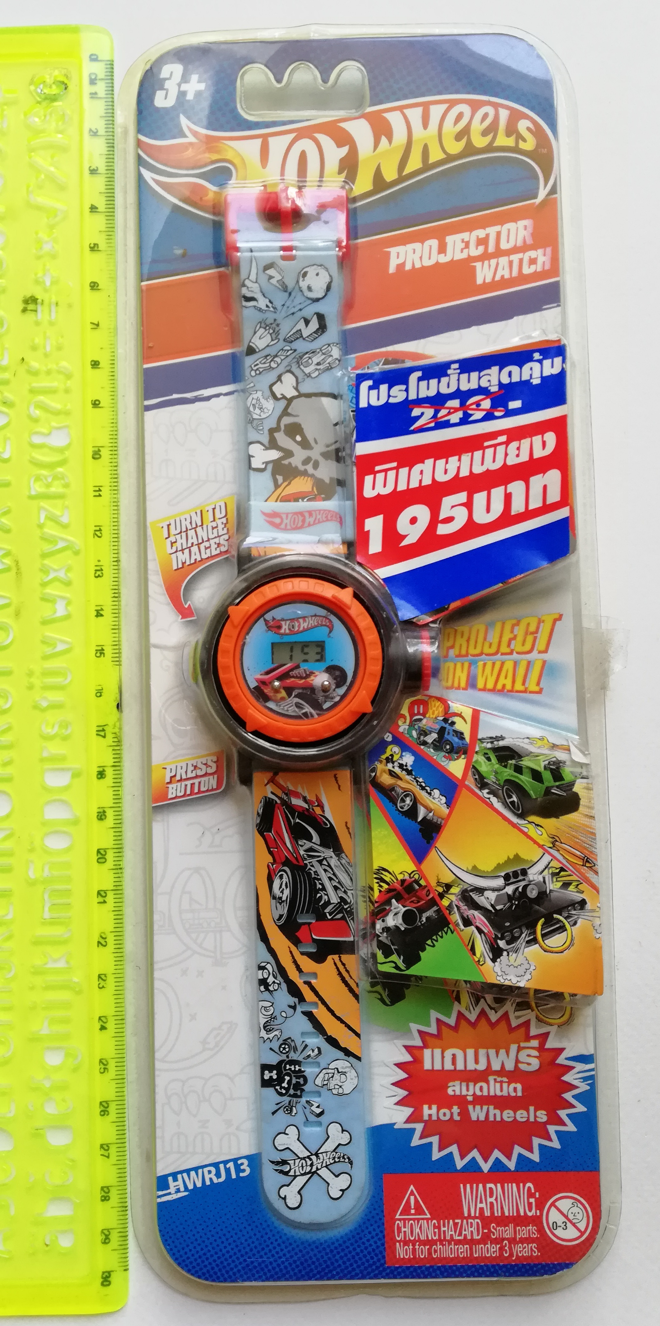 นาฬิกาเก่า Hot Wheels สำหรับสะสมเท่านั้น แกะแพ็คเพื่อลองถ่าน ใช้งานเป็นนาฬิกาไม่ได้ เรือนที่มีไฟติด สามารถใช้เป็นกล้องส่องเป็นภาพรถ Hot Wheels เลื่อนขนาดและภาพได้