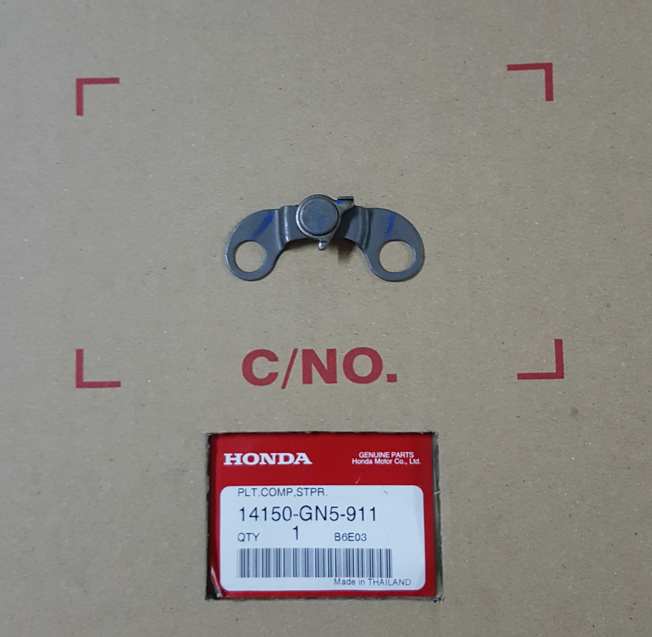 แผ่นบังคับเพลาลูกเบี้ยว ดรีม100/C100N,P/เวฟ100,S,R(ยูบล๊อก)เวฟ110(คาบู)
