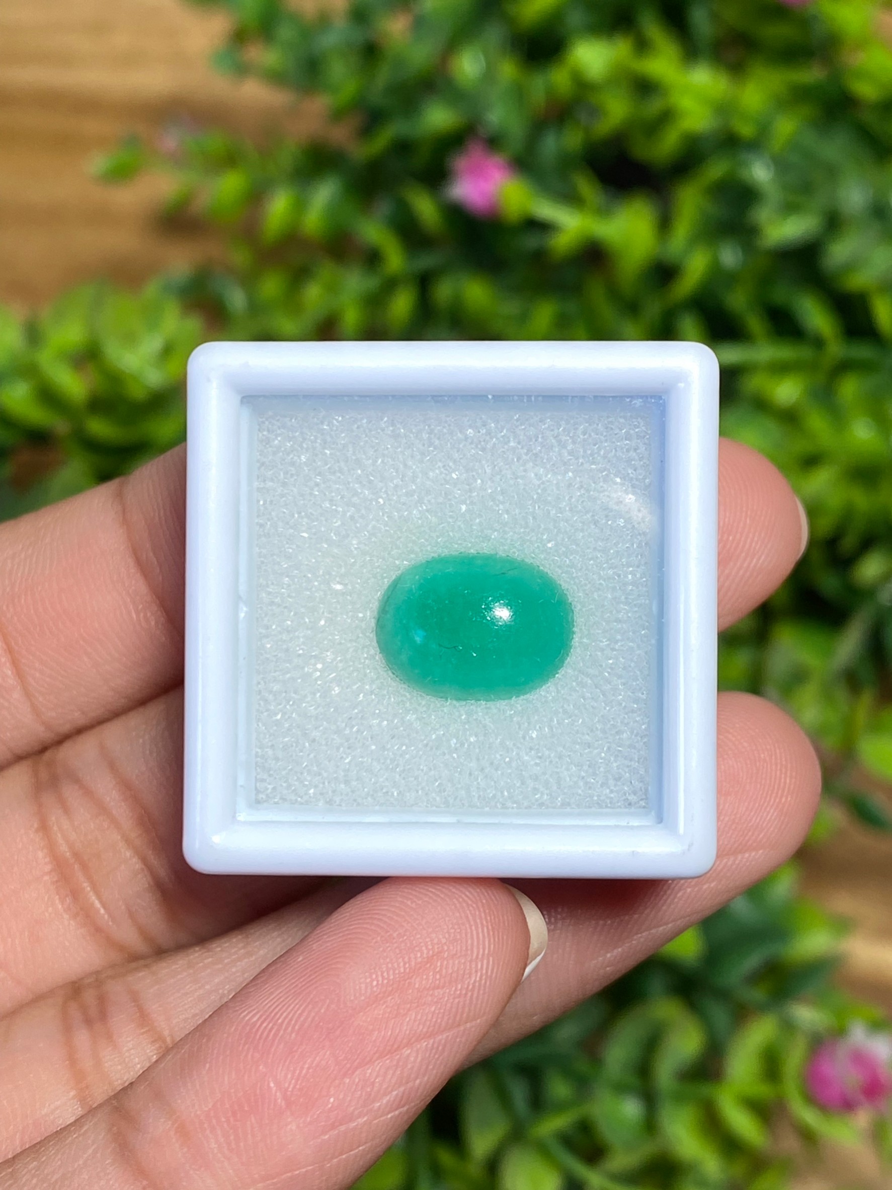 พลอย มรกต โคลัมเบีย Colombian Emerald 4.56 กะรัต (Cts.) พร้อมใบเซอร์ พลอยแท้ อัญมณีมงคลประจําวันเกิด เครื่องประดับพลอย