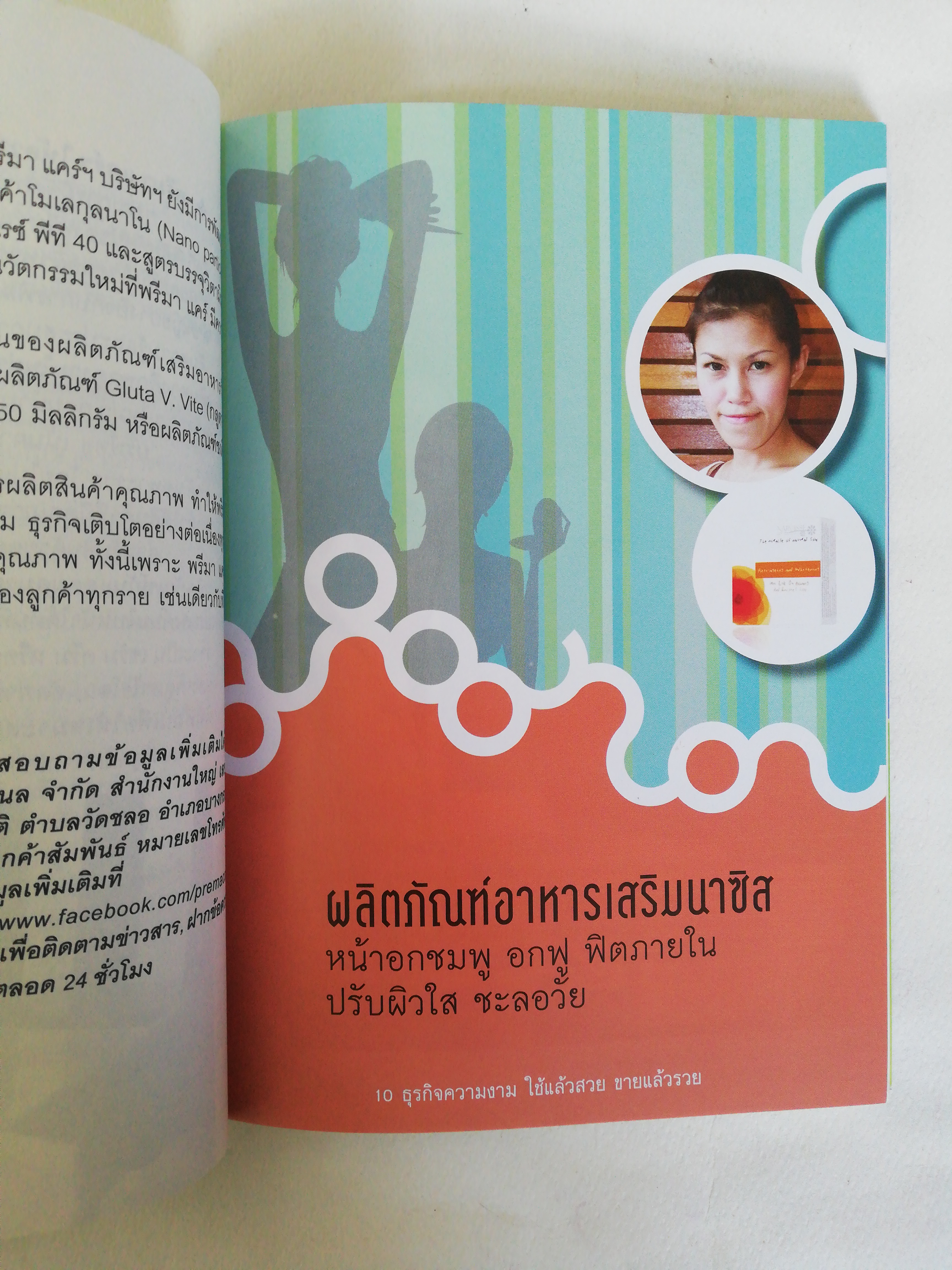 หนังสือไอเดียธุรกิจ ** หน้าแรกมีรอยสก๊อตเทปตามภาพ, 10 ธุรกิจความงาม ใช้แล้วสวย ขายแล้วรวย หนังสือที่รวบรวมธุรกิจความสวยความงาม เพียบพร้อมทั้งภายในและภายนอก เค้กชิ้นโตที่น่าลงทุน, พิมพ์ครั้งที่ 1 สิงหาคม 2553