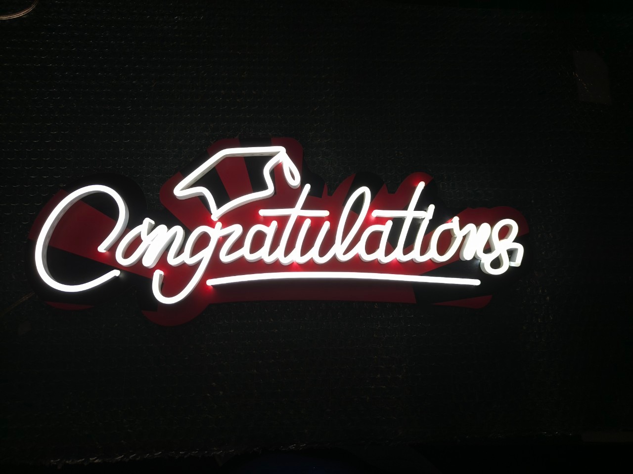 ไฟดัดนีออนเฟล็ก congratulations 21x33 cm