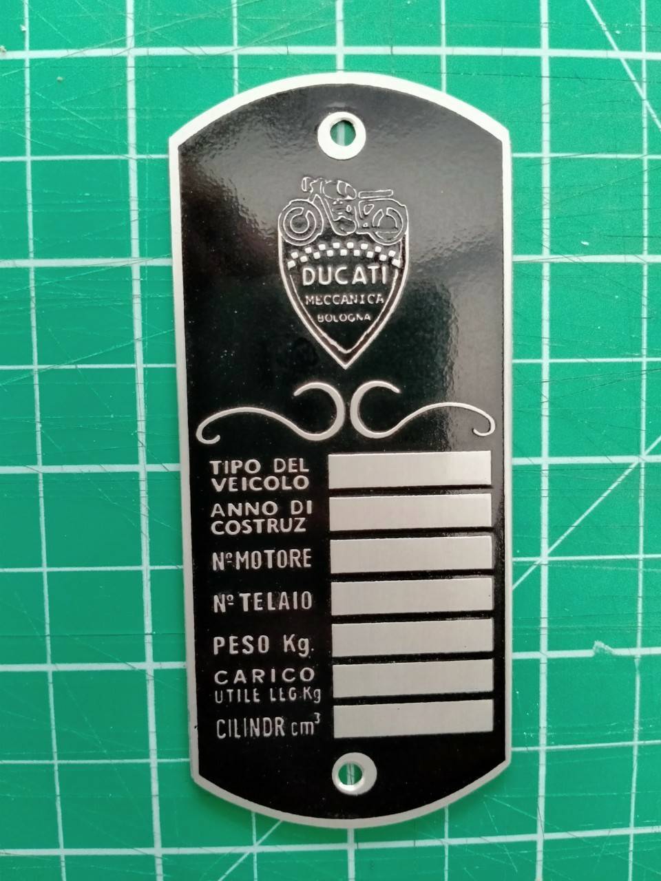 ป้ายสแตนเลส - ducati meccanica bologna