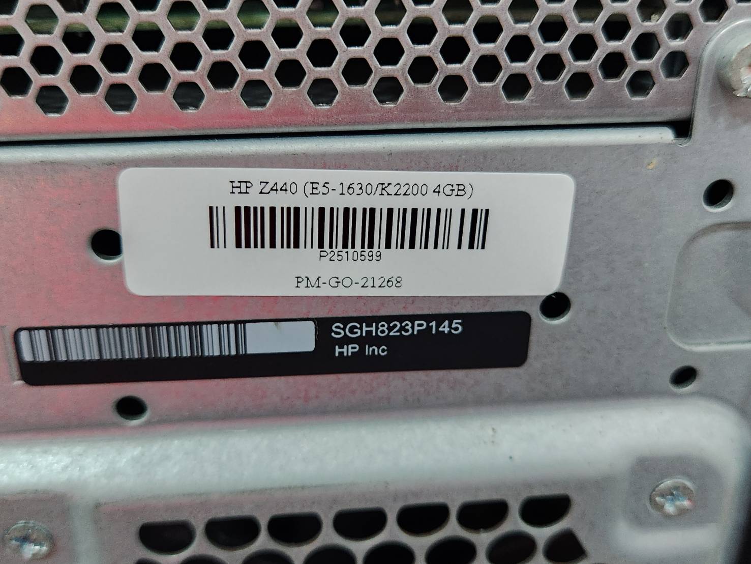 HP Workstation Z440 MT (E5-1630/Ram 32GB/ssd 512/K2200 4GB)