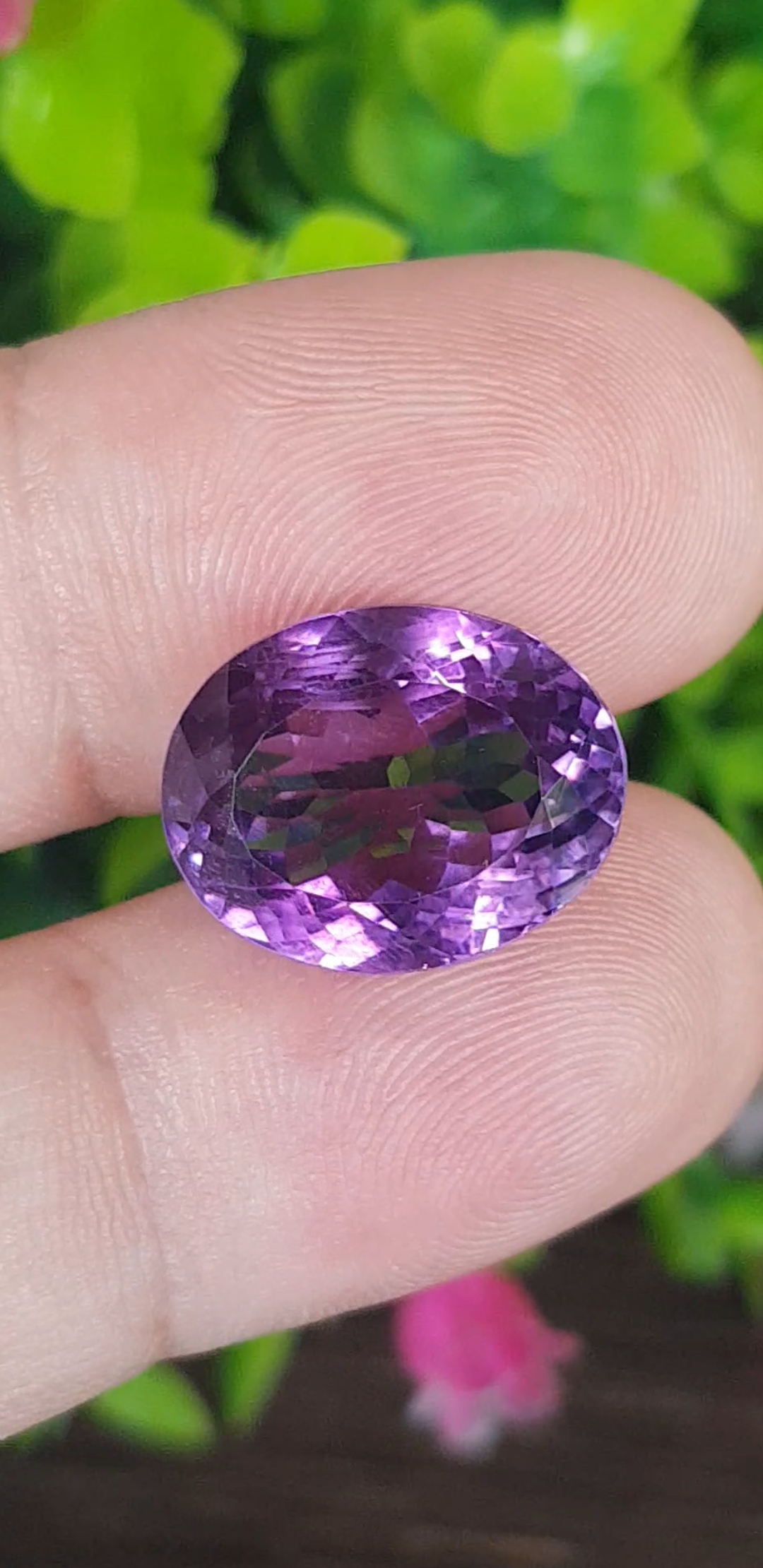 พลอย อเมทิส Amethyst 15.57 กะรัต (Cts.) พลอยแท้ อัญมณีมงคลประจําวันเกิด เครื่องประดับพลอย