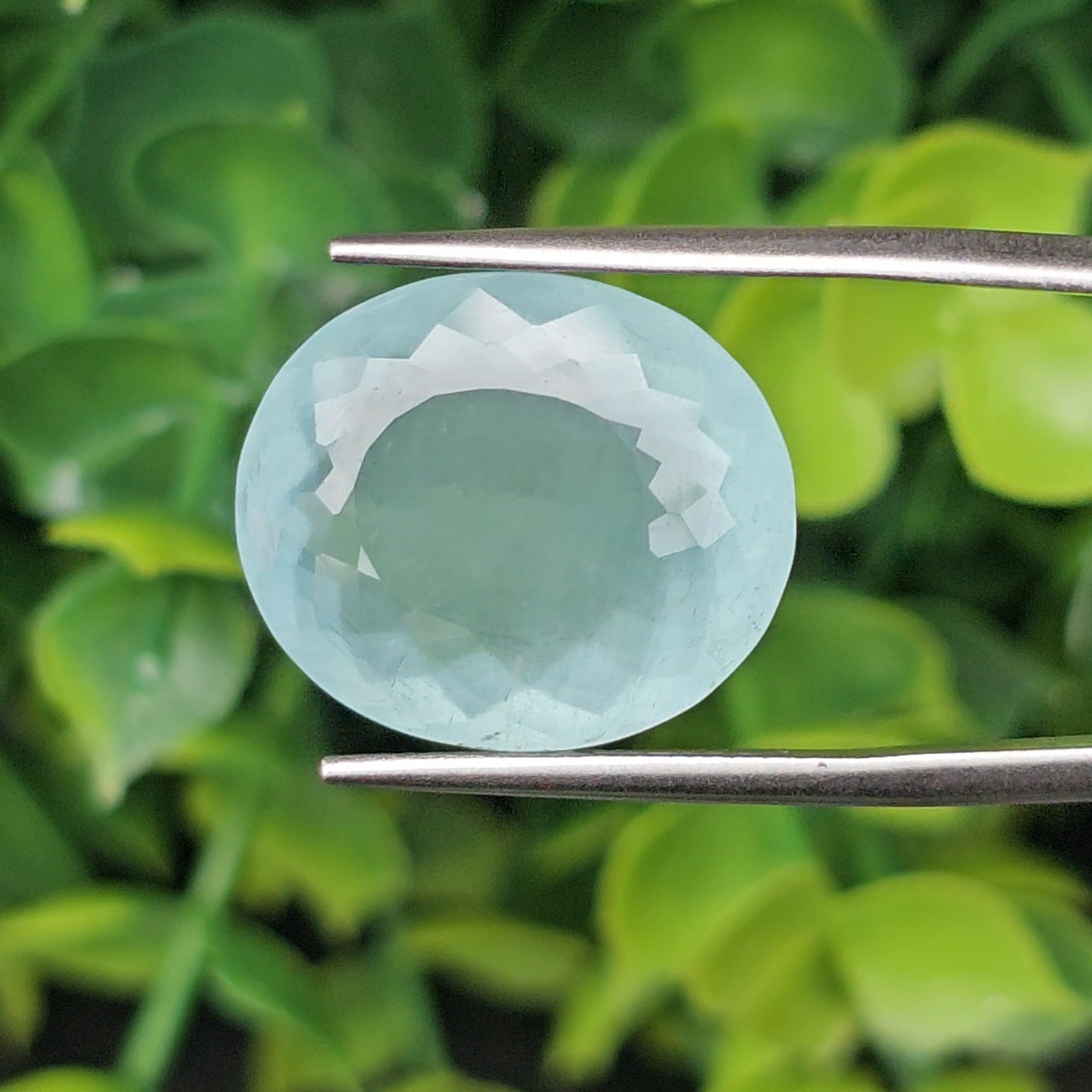 พลอย อความารีน Aquamarine 13.05 กะรัต (Cts.) พลอยแท้ อัญมณีมงคลประจําวันเกิด เครื่องประดับพลอย