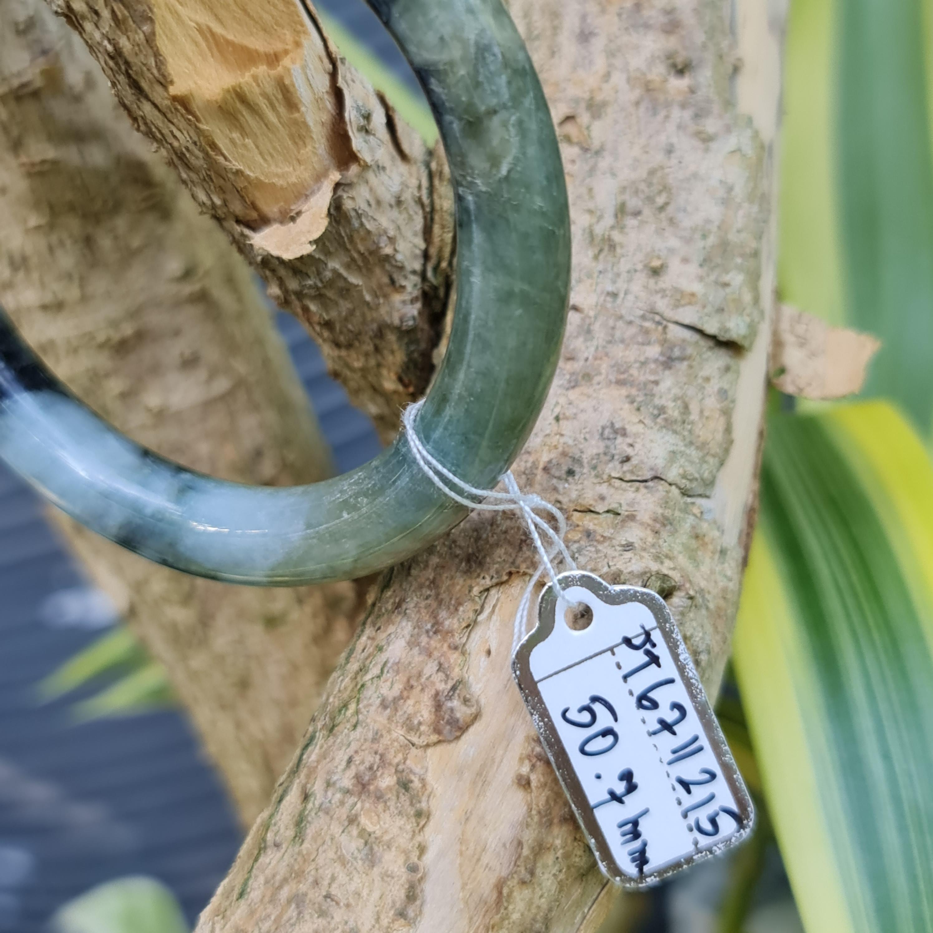 JT6711215 หยก พม่า แท้ Jade กำไลหยก 50.7 มม. (Jadeite bracelet) พม่า (Myanmar)