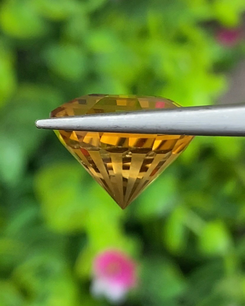 พลอย ซิทริน Citrine 10.16 กะรัต (Cts.) พลอยแท้ อัญมณีมงคลประจําวันเกิด เครื่องประดับพลอย