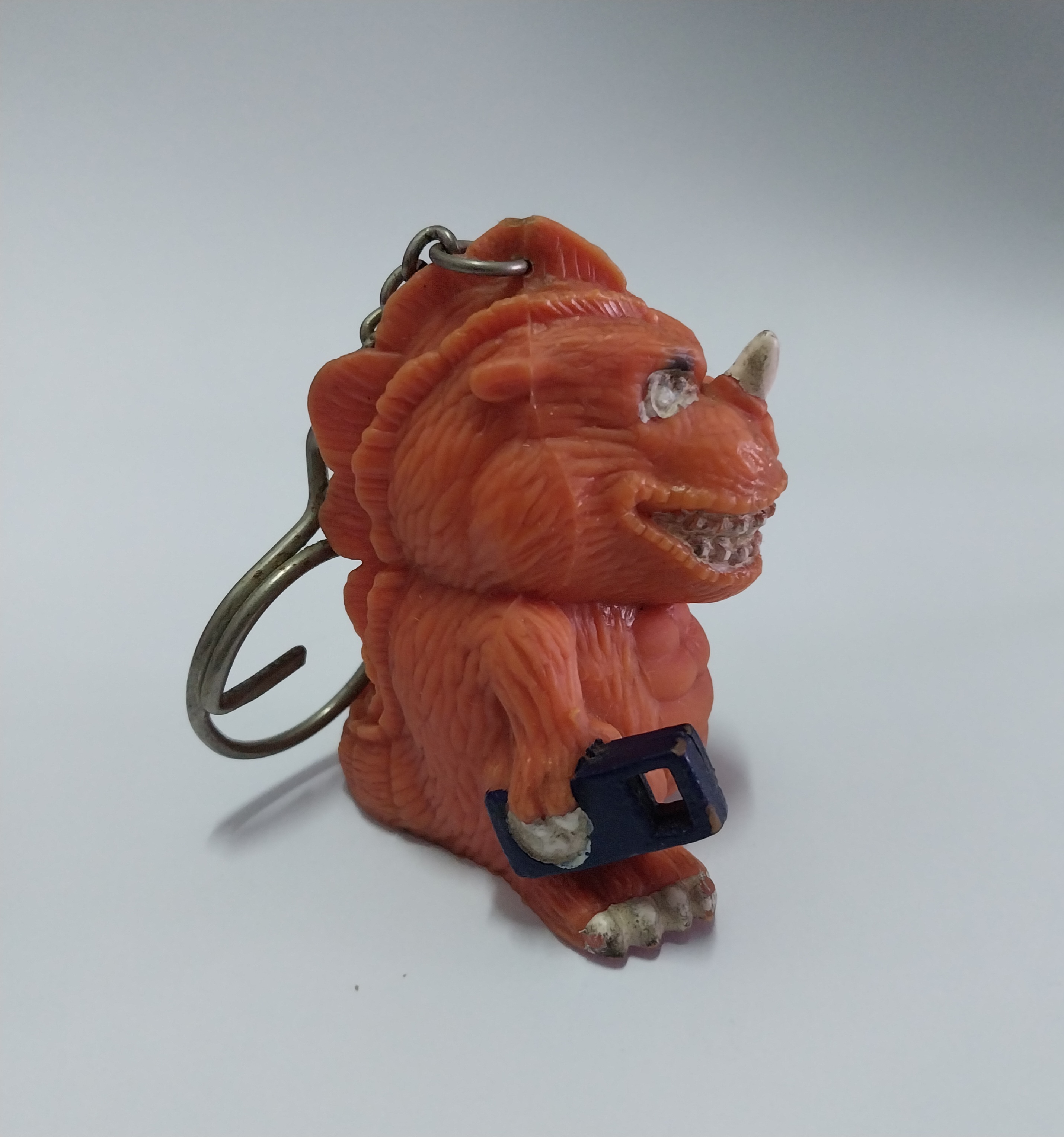 มีหลายภาพ,ฟิกเกอร์งานไทย ยางตัน ก๊อดจิ รุ่นสีส้ม**มีตำหนิ ตามภาพ ของแถมพรีเมี่ยม จากปั๊มน้ำมัน เก่าเก็บ มือสองสภาพดี หายาก สำเนา