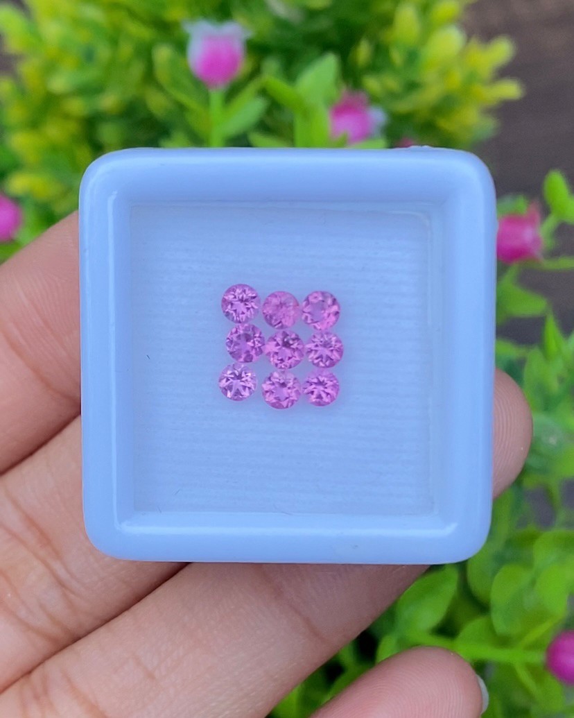 พลอย เพทาย Natural Zircon 1.00 กะรัต (Cts.) 9 เม็ด (Pcs.) พลอยแท้ อัญมณีมงคลประจําวันเกิด เครื่องประดับพลอย