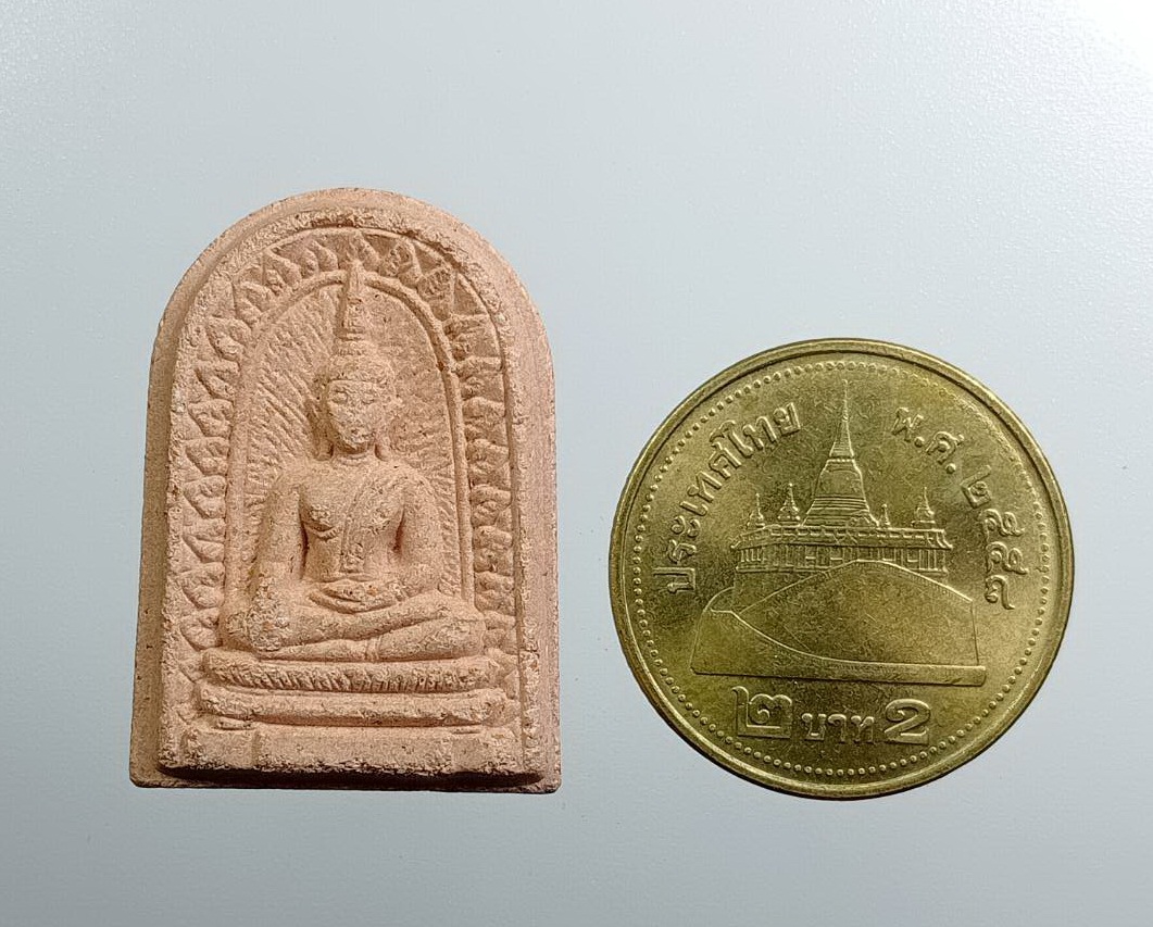 ผ3970 หลวงพ่อพระใส วัดโพธิ์ชัย จ.หนองคาย เนื้อกระเบื้องหลังคาโบสถ์ ปี2541