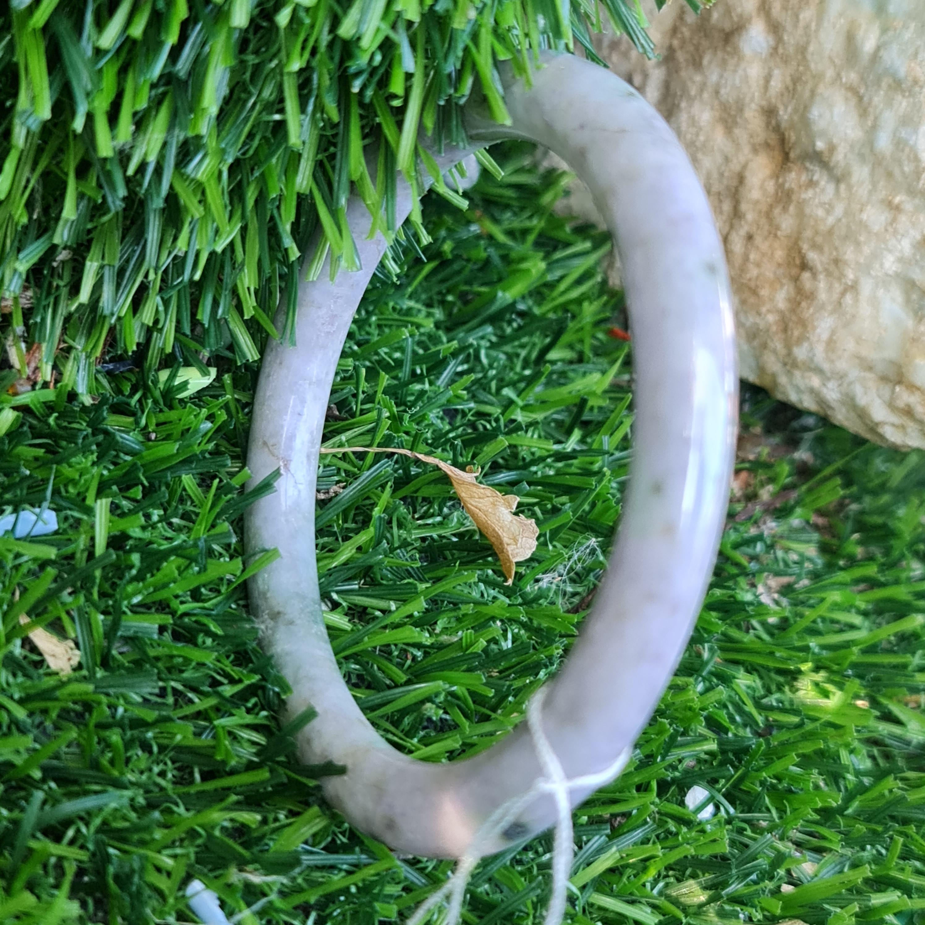 JB6711189 หยก พม่า แท้ Jade กำไลหยก 57.7 มม. (Jadeite bracelet) พม่า (Myanmar)