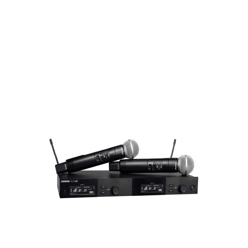 SHURE SLXD24DA/SM58-M55 ไมค์ลอยดิจิตอล มือถือคู่ แบบ UHF