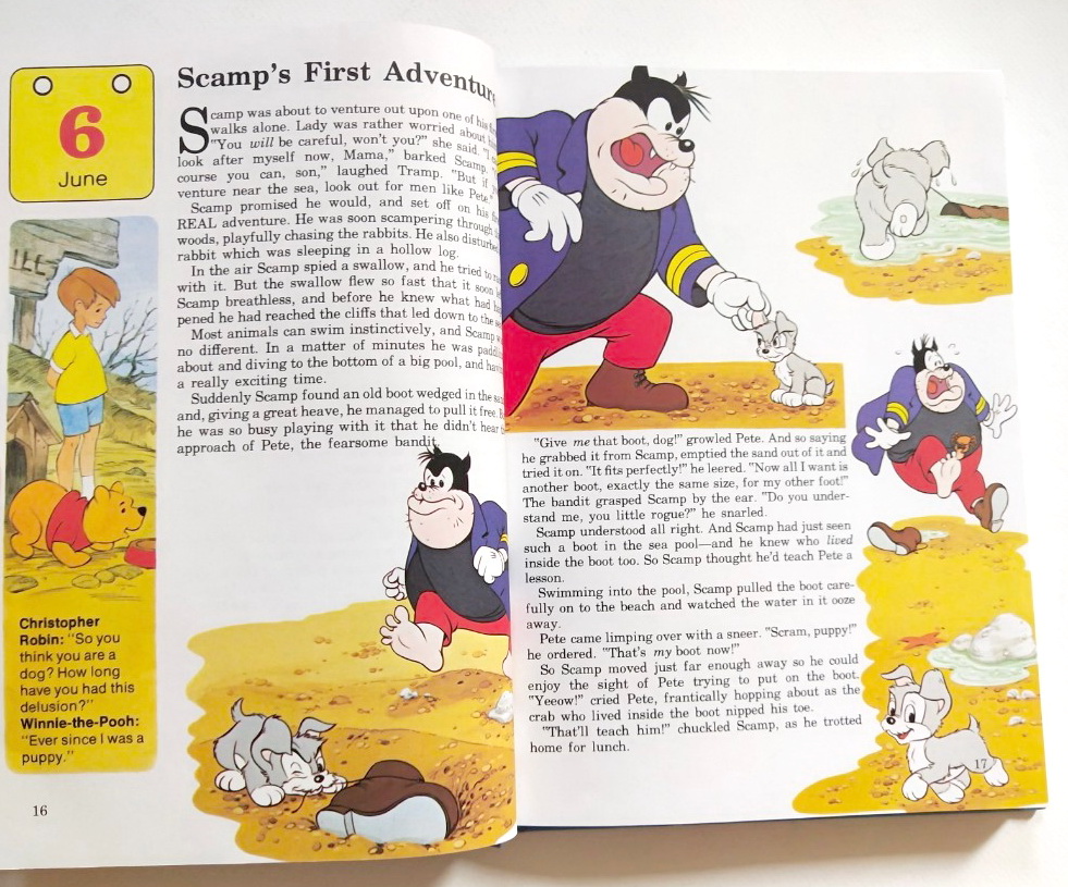 หนังสือภาพการ์ตูนดิสนีย์น่ารัก **หนังสิอเก่า มีตำหนิ โปรดตรวจสอบทุกภาพ ปกแข็ง ฉบับภาษาอังกฤษ เล่าเรื่องราวของทุกวันในฤดูร้อน ผ่านตัวการ์ตูนจากดิสนีย์ Story a Day for every day of the year ,Summer