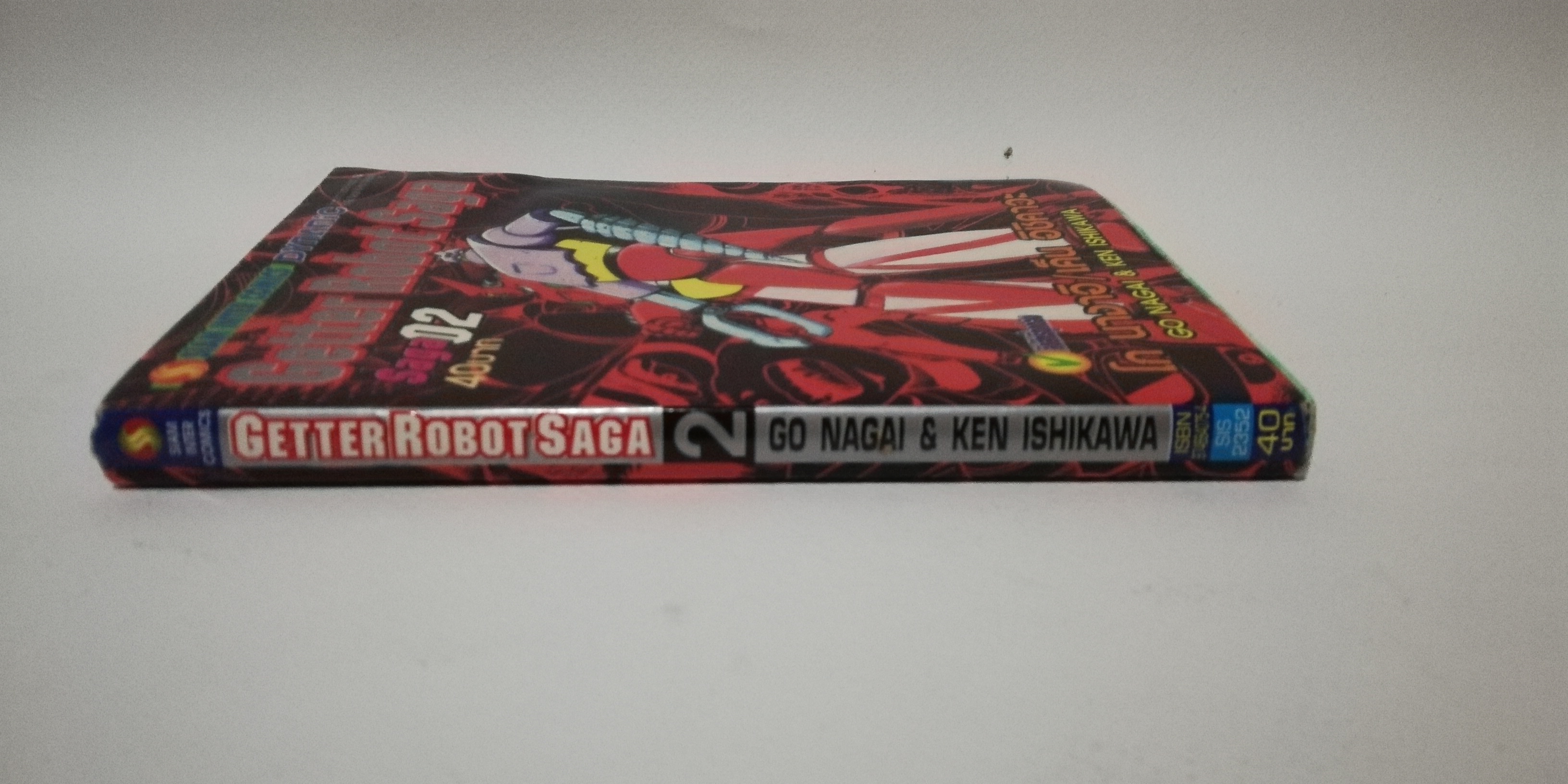 มีหลายภาพ, หนังสือเก่ามีตำหนิโปรดดูทุกภาพ, หนังสือการ์ตูนเก็ตเตอร์โรโบ getter Robot Saga เล่มที่ 02 โดย โก นางาอิ และ อิชิคาวะ