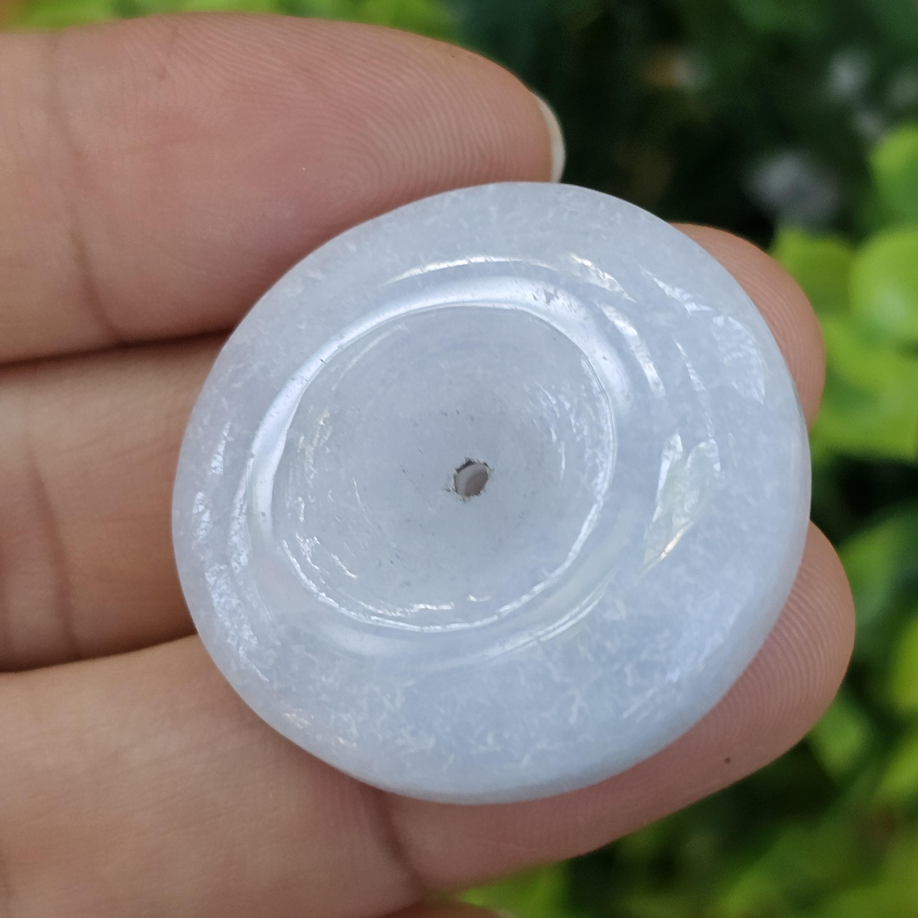 หยก พม่า แท้ Jade จี้โดนัทหยก (Bi-dise jadeite) พม่า (Myanmar) 80.93 กะรัต (Cts.)