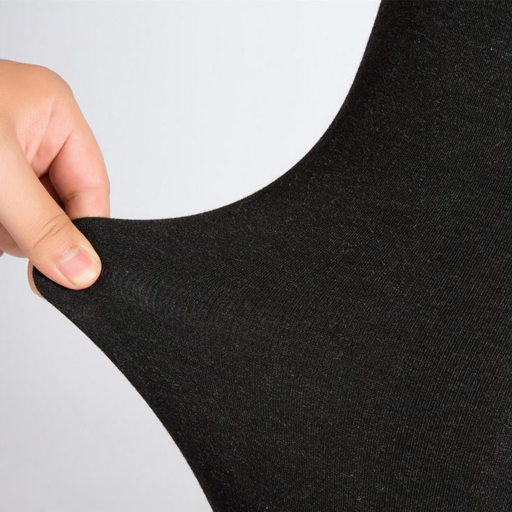 กางเกงเลกกิ้งผู้ชาย กันหนาวติดลบ ซับกำมะหยี่สีดำ (10150MM)