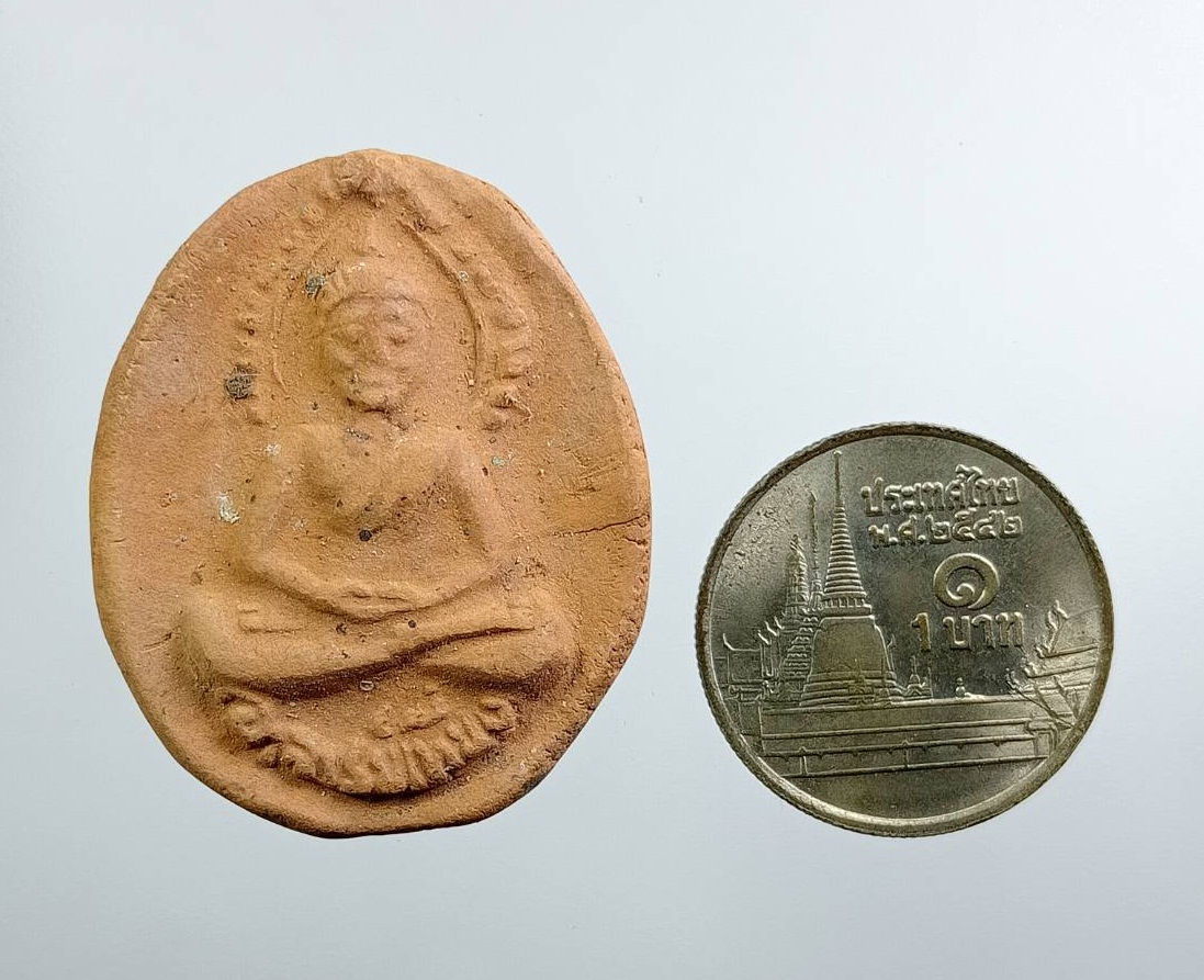 ผ3149 พระพุทธเนื้อดิน หลวงพ่อเที่ยง วัดบ้านเก่า จ.สุพรรณบุรี