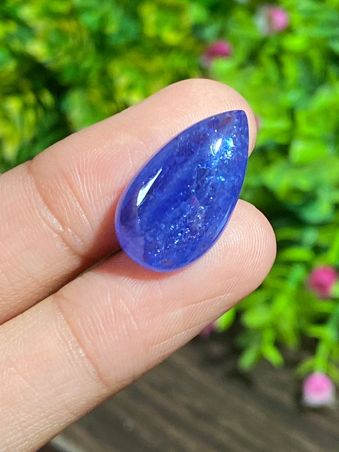 พลอย แทนซาไนท์ Tanzanite 17.23 กะรัต (Cts.) พลอยแท้ อัญมณีมงคลประจําวันเกิด เครื่องประดับพลอย