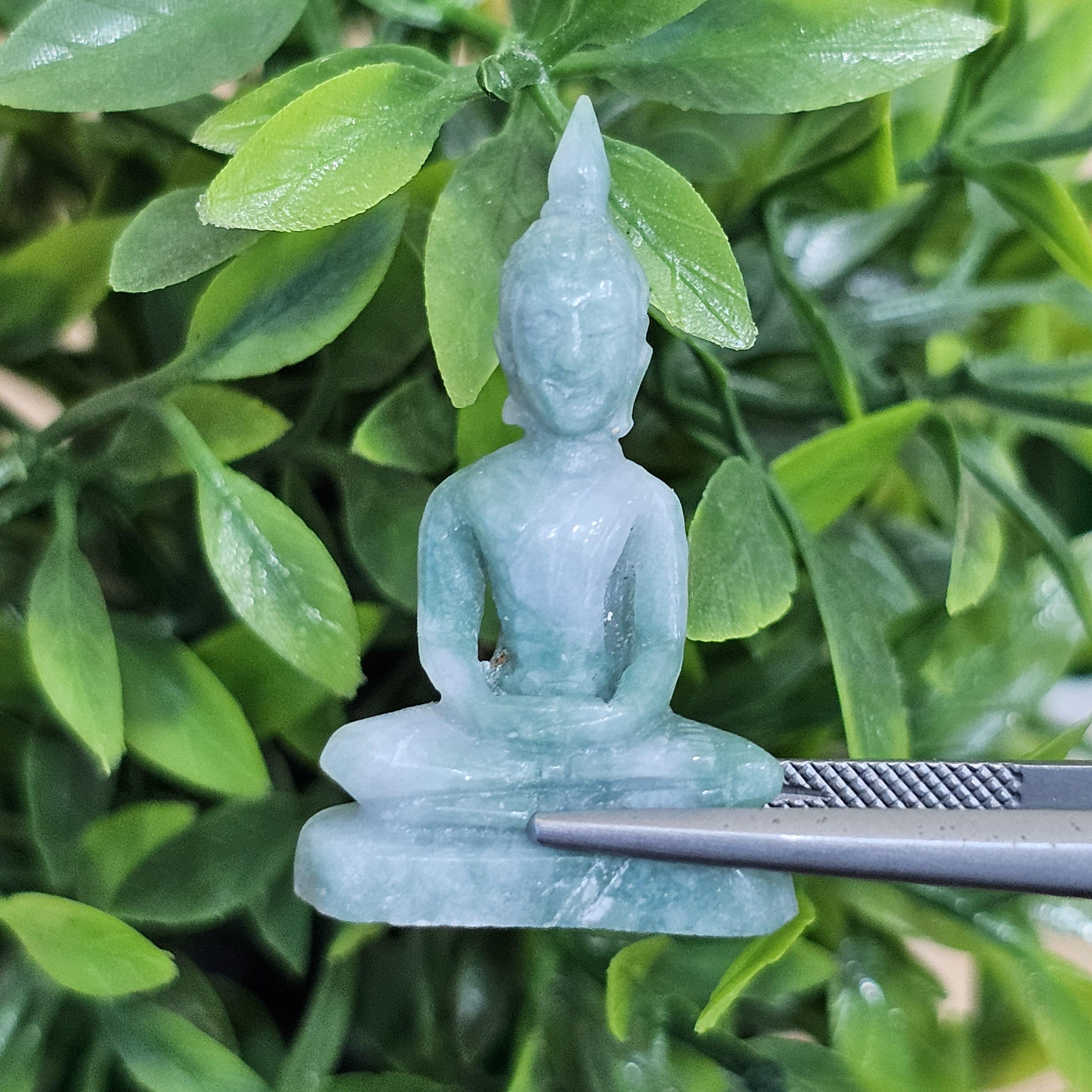 หยก แกะสลัก รูป พระ (Burmese jadeite) 26.45 กะรัต (cts.) หยก พม่า แท้