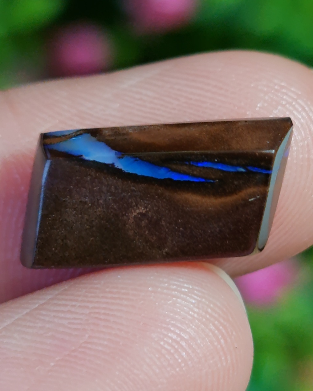 พลอย โบลเดอร์ โอปอล ออสเตรเลีย Australian Boulder Opal 7.00 กะรัต (Cts.) พลอยแท้ อัญมณีมงคลประจําวันเกิด เครื่องประดับพลอย