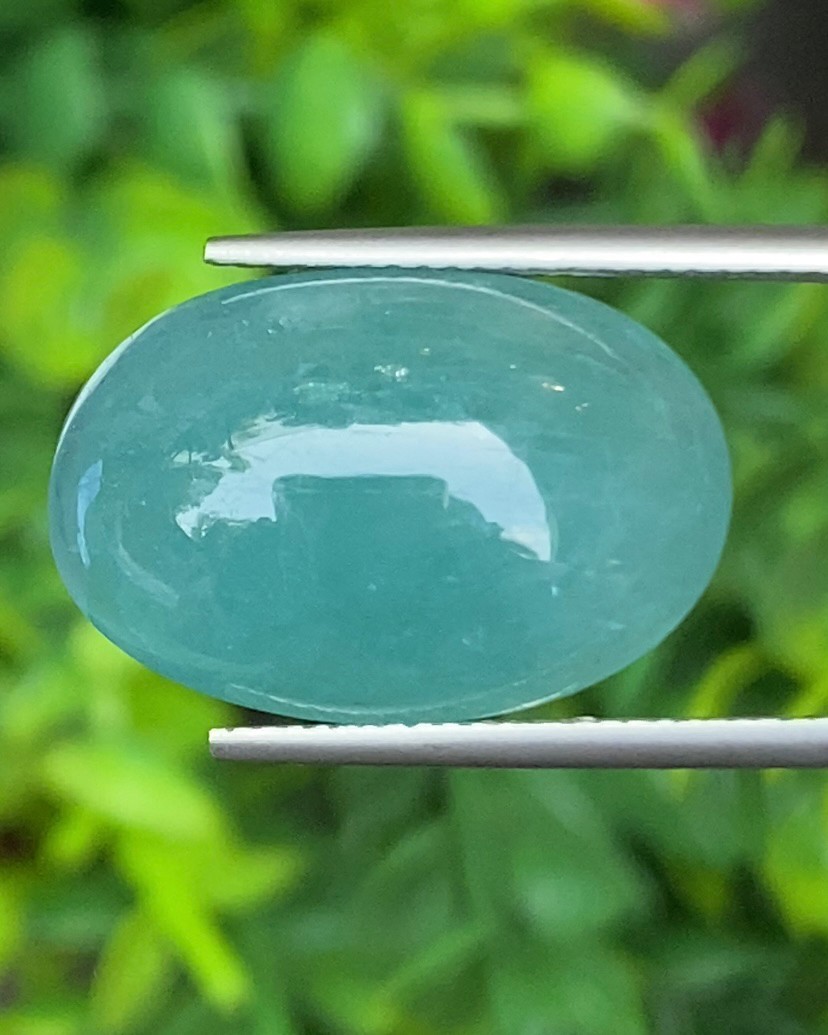 พลอย แกรนดิเดียร์ไรท์ Grandidierite 16.85 กะรัต (Cts.) พร้อมใบเซอร์ พลอยแท้ อัญมณีมงคลประจําวันเกิด เครื่องประดับพลอย