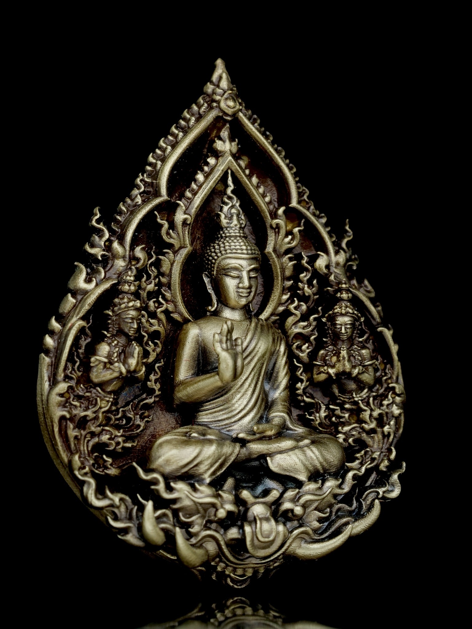 พระพุทธประทานพร รุ่น พุทธบารมี รหัส13 เนื้อทองเทวฤทธิ์ซาติน