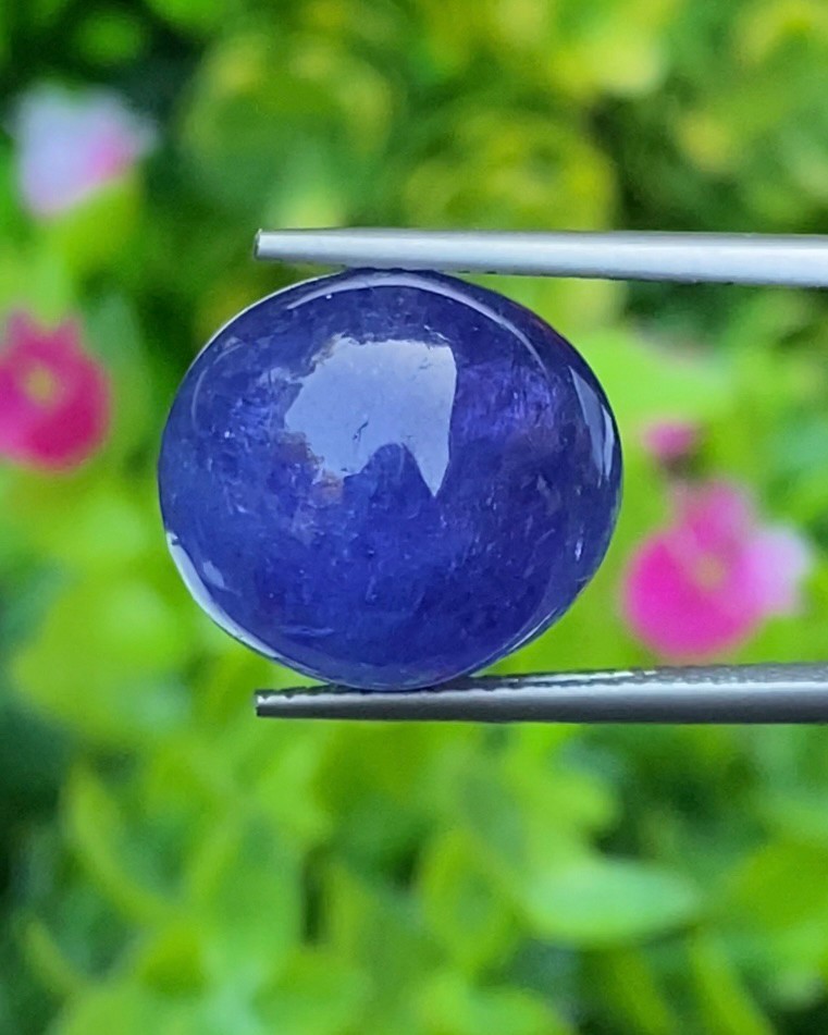 พลอย แทนซาไนท์ Tanzanite 16.92 กะรัต (Cts.) พลอยแท้ อัญมณีมงคลประจําวันเกิด เครื่องประดับพลอย