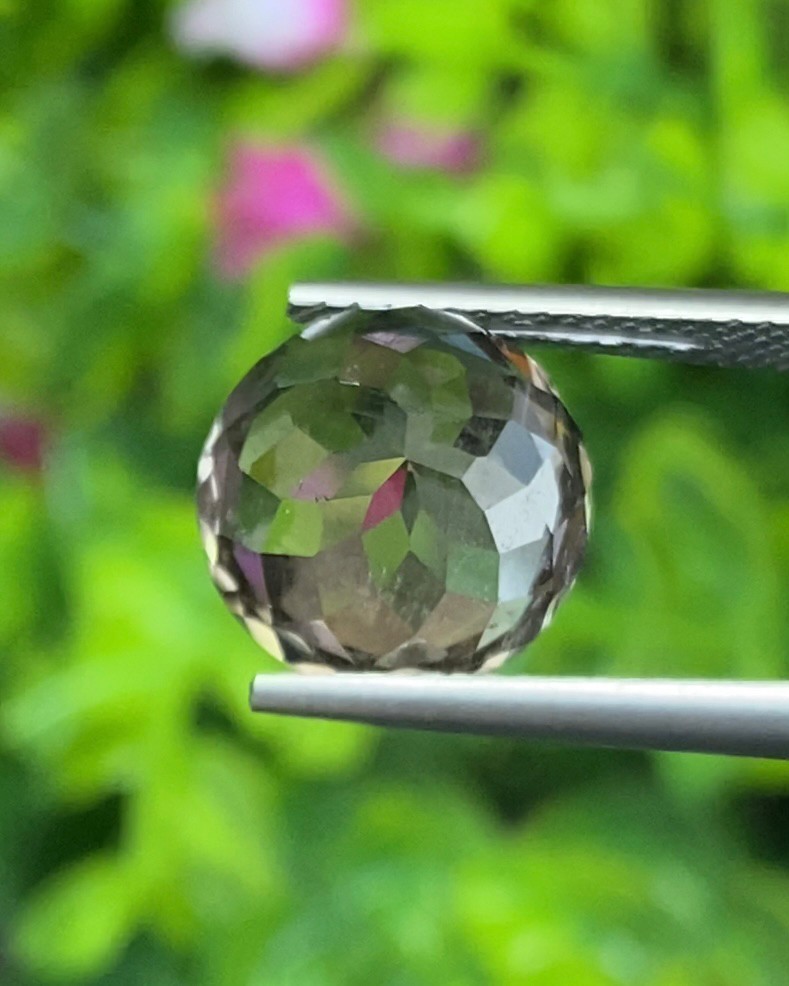 พลอย ทัวร์มาลีน Tourmaline 6.67 กะรัต (Cts.) พลอยแท้ อัญมณีมงคลประจําวันเกิด เครื่องประดับพลอย