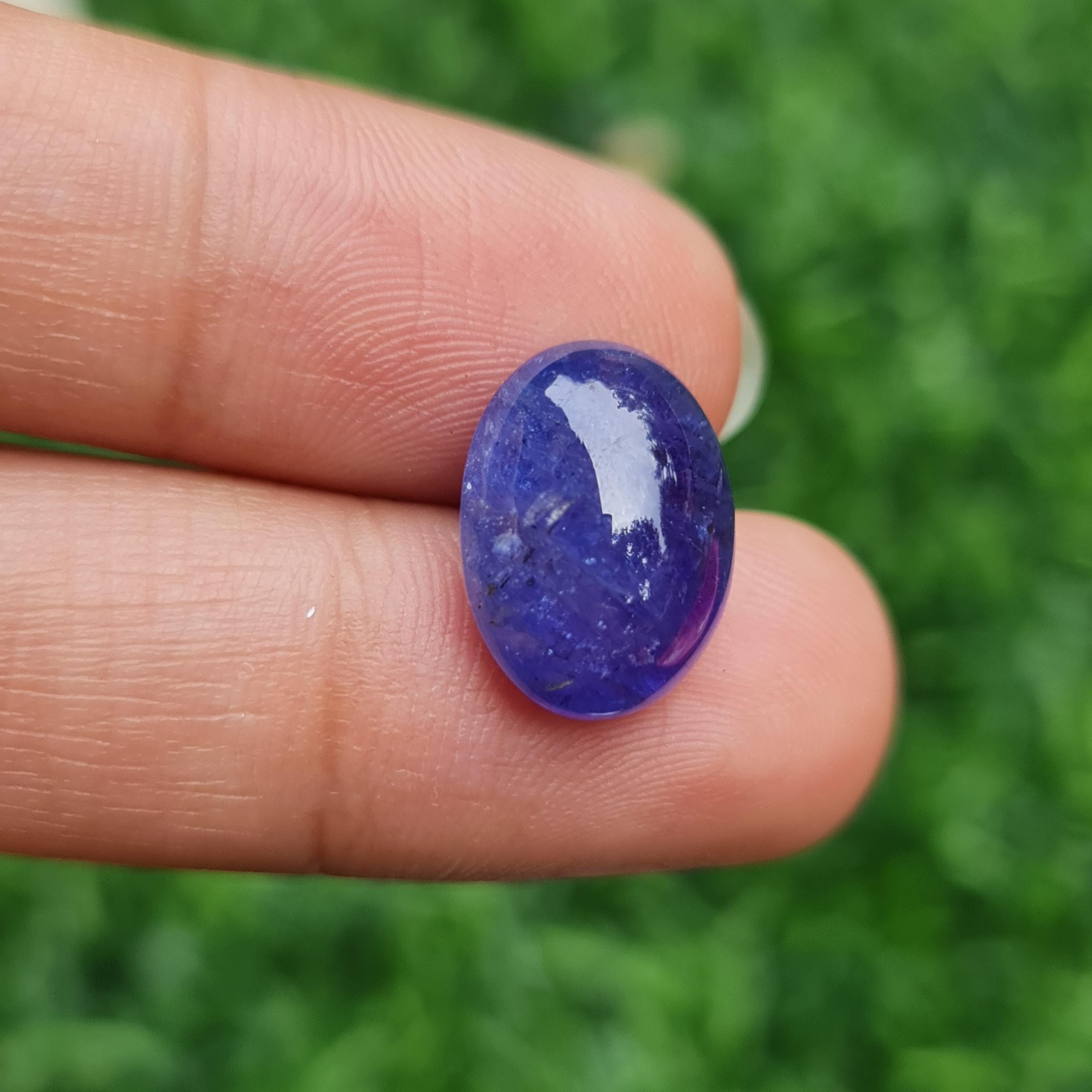 พลอย แทนซาไนท์ Tanzanite 10.53 กะรัต (Cts.) พลอยแท้ อัญมณีมงคลประจําวันเกิด เครื่องประดับพลอย