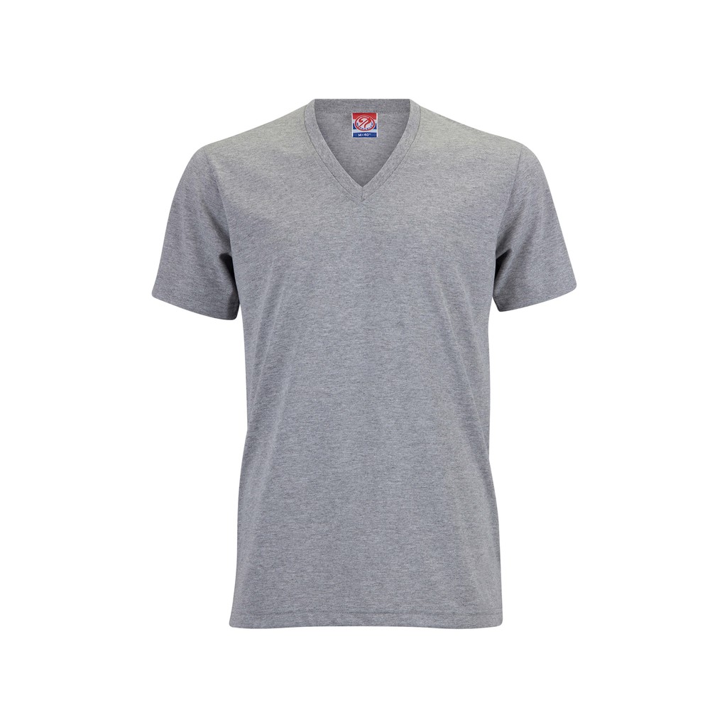 Noproblem Noproblem ยอดขาย No.1 รับประกัน ไม่ย้วย ไม่ยืด ผ้านุ่ม เสื้อยืด สีพื้น เสื้อยืดคอวี สีท็อปดราย