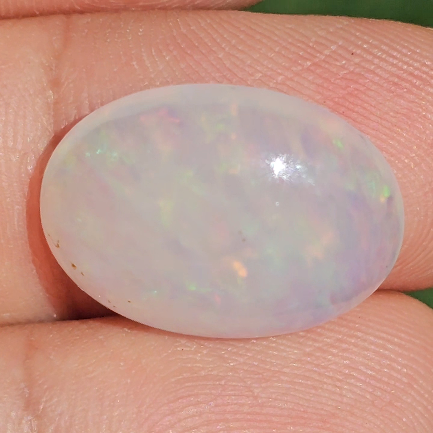 พลอย ไวท์ โอปอล White Opa 7.94 กะรัต (Cts.) พลอยแท้ อัญมณีมงคลประจําวันเกิด เครื่องประดับพลอย