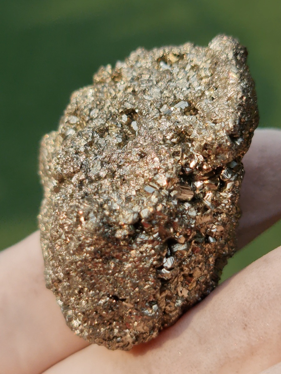 ก้อนผลึก ไพไรท์ Raw Rough Pyrite 58.0 กรัม (Grams) พลอยแท้ อัญมณีมงคลประจําวันเกิด เครื่องประดับพลอย