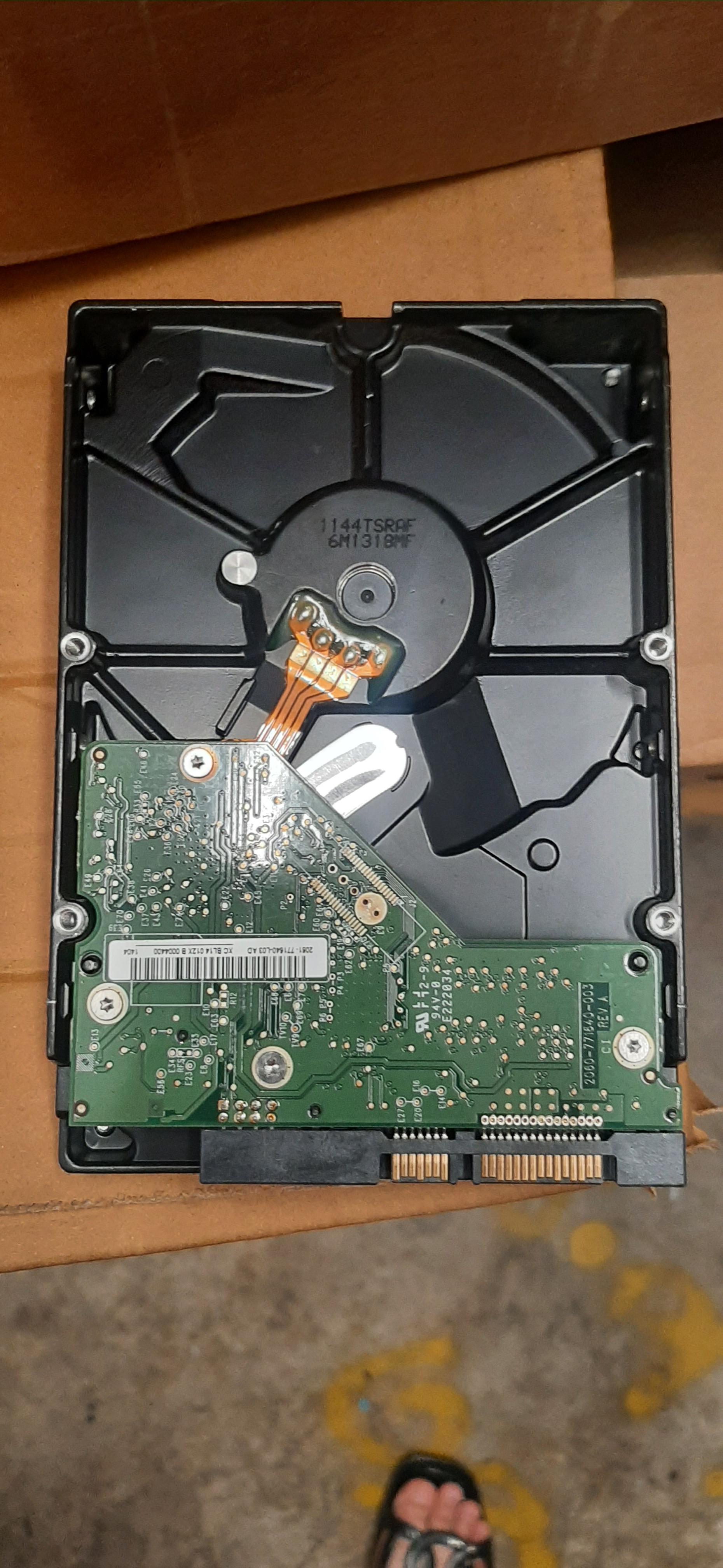 HDD WD Blue 500GB SATA 3.5 6Gbps 7200RPM" มือสอง พร้อมสาย Sata