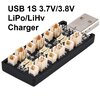 ที่ชาร์จแบต 1S LiPo LiHv USB Charger 3.7V/3.8V 4.2V/4.35V 6ช่อง ขั้ว Micro JST 1.25 และ JST PH 2.0 MCX MCPX